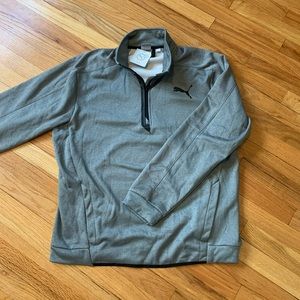 Gray Puma men’s quarter zip sweatshirt